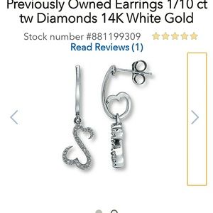 Jane Seymour open heart earrings